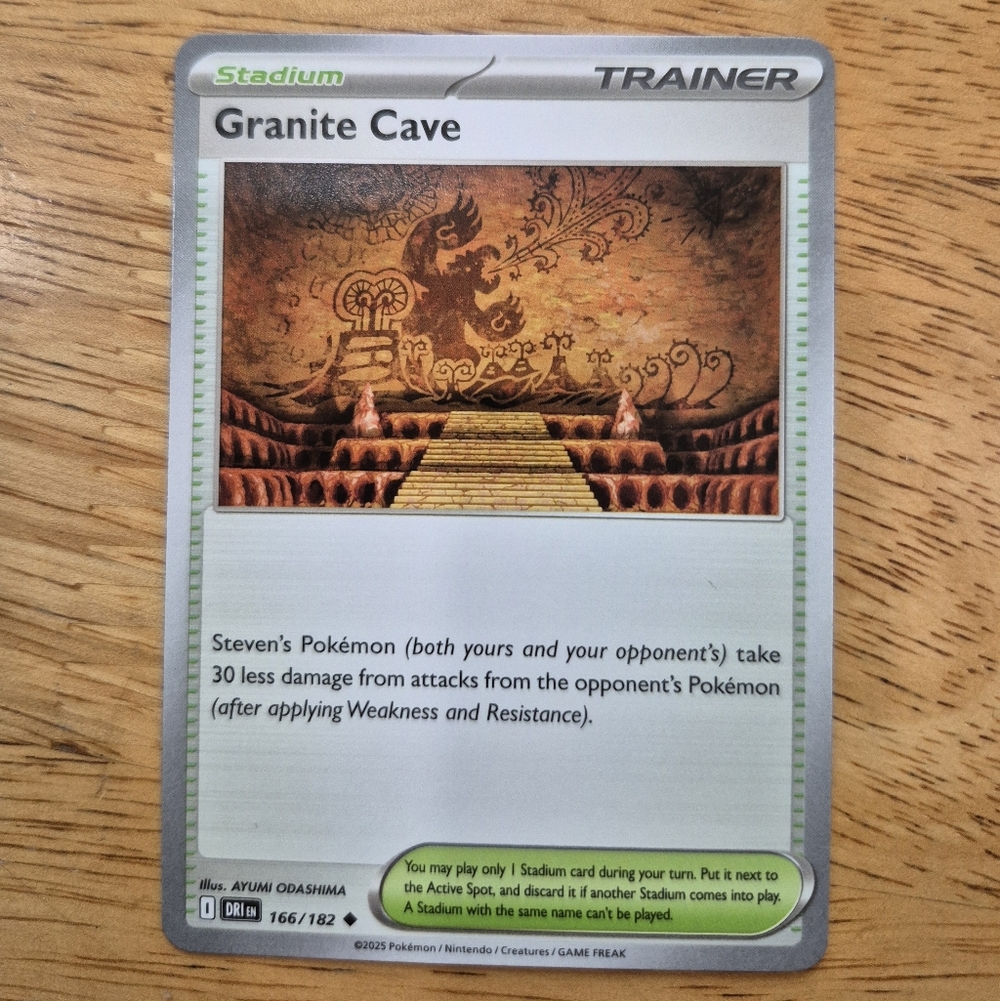 QTY 2 Pokemon Granite Cave Stadium Trainer Card